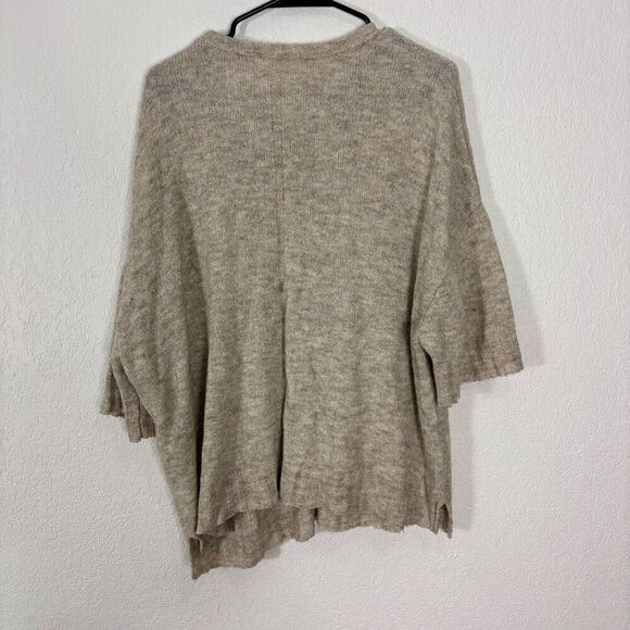 Ischiko Light Brown Wool Blend Pullover Sweater Size 2 - Picture 2 of 7
